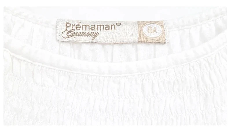 Premaman white dress 8 years – lightweight with ruffles – photo 2